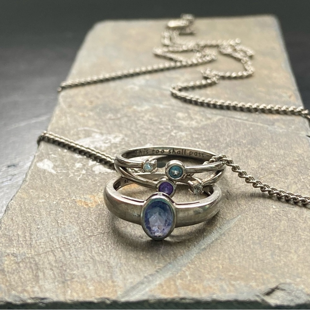 Semicolon Ring w/ Necklace